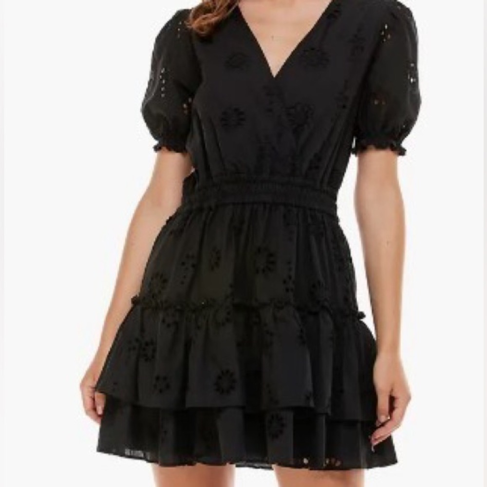 Wayf Reese Faux Wrap Mini Dress